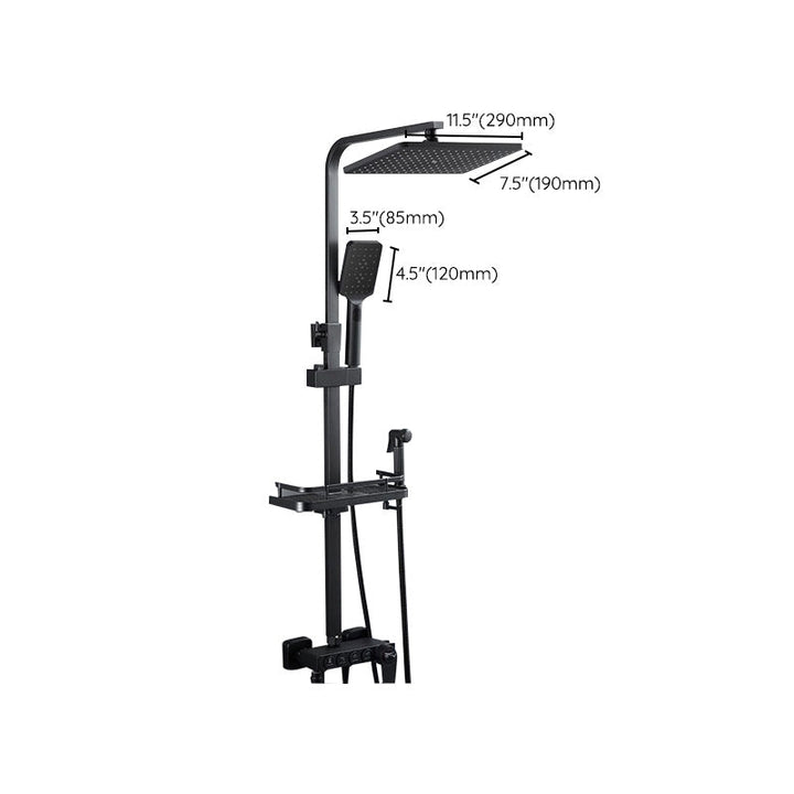BowLift | Adjustable spray sample shower combination metal shower fitting arm showerhead with slip bar