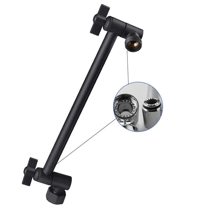 BowLift | Stainless Steel Fixed Shower Head Rainfall Wall Mounted Shower Head with Extension Arm