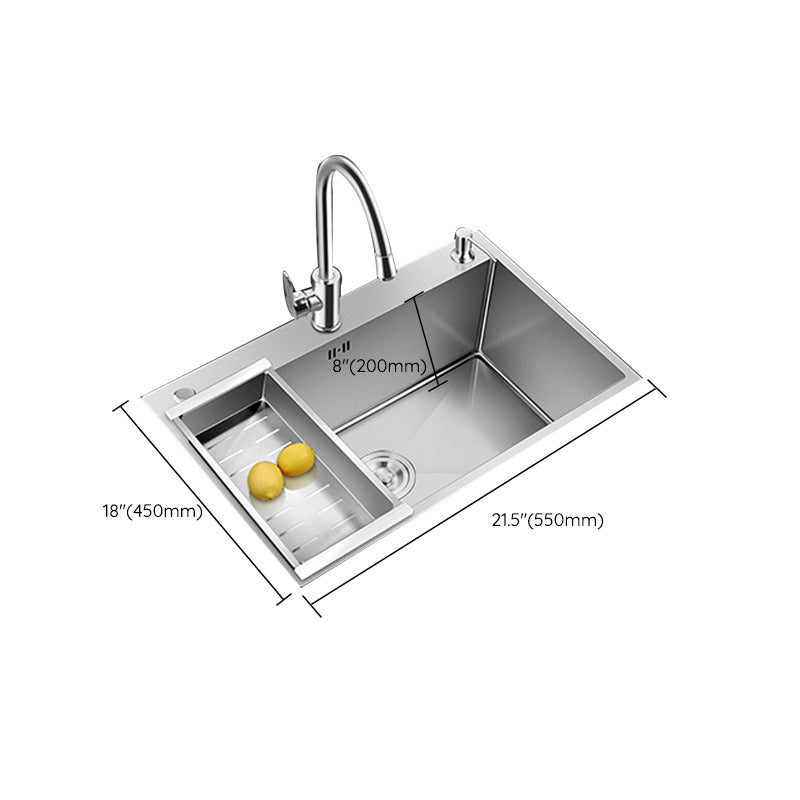 BowLift | Contemporary Style Kitchen Sink Stainless Steel Colorfast Built-in Sink