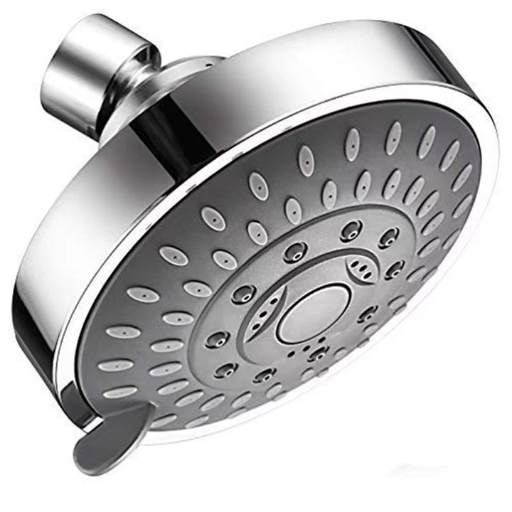 BowLift | Modern Fixed Shower Head with Catalyst 4-Inch Silver Wall Mount Shower Head