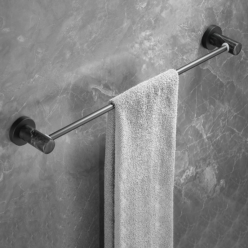 BowLift | Metal and marble bathroom accessories as a single piece or as a set in black