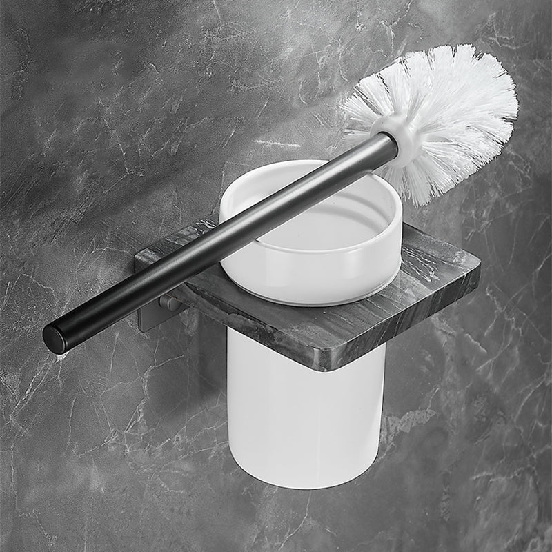 BowLift | Metal and marble bathroom accessories as a single piece or as a set in black