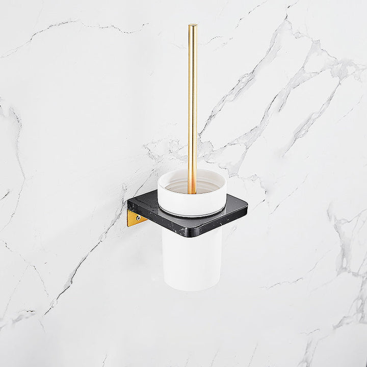 BowLift | Metal and Marble Bathroom Minimalist Accessory as a Single Piece or in a Set in Gold
