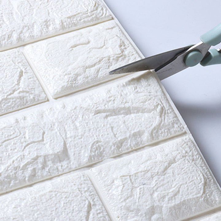 BowLift | Modern wall-ceiling element for sticking with 3D embossing in white