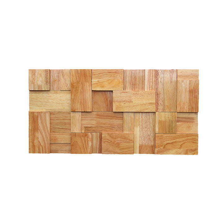 BowLift | Mosaic Wood Wall Cladding Glue Living Room Modern Style Wood Plank