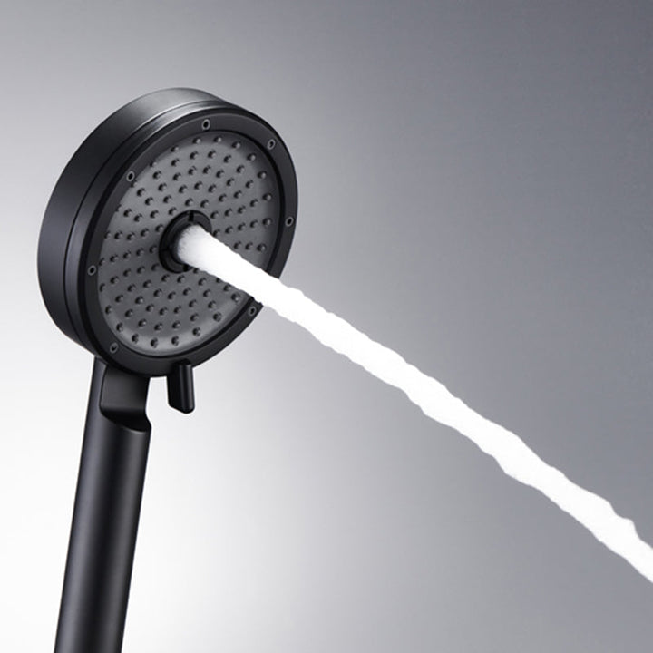 BowLift | Matt Black Hand Shower Modern 3-Stream Round Wall Mounted Hand Shower