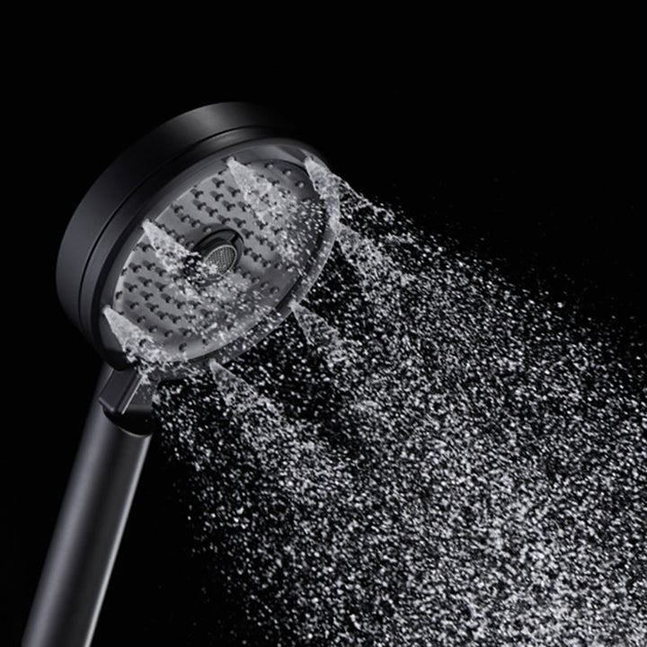 BowLift | Matt Black Hand Shower Modern 3-Stream Round Wall Mounted Hand Shower