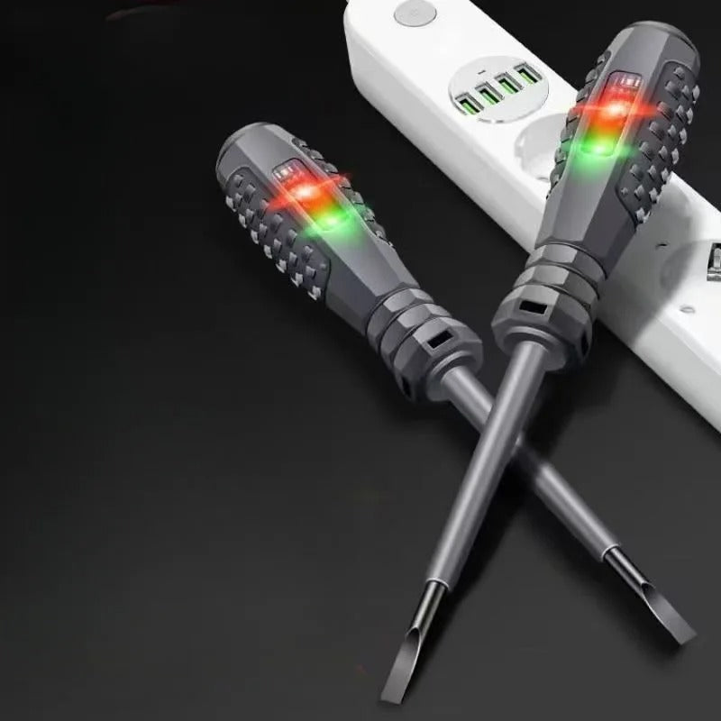 Magnetic screwdriver and test pen | Precision tool with double function | Bowlift