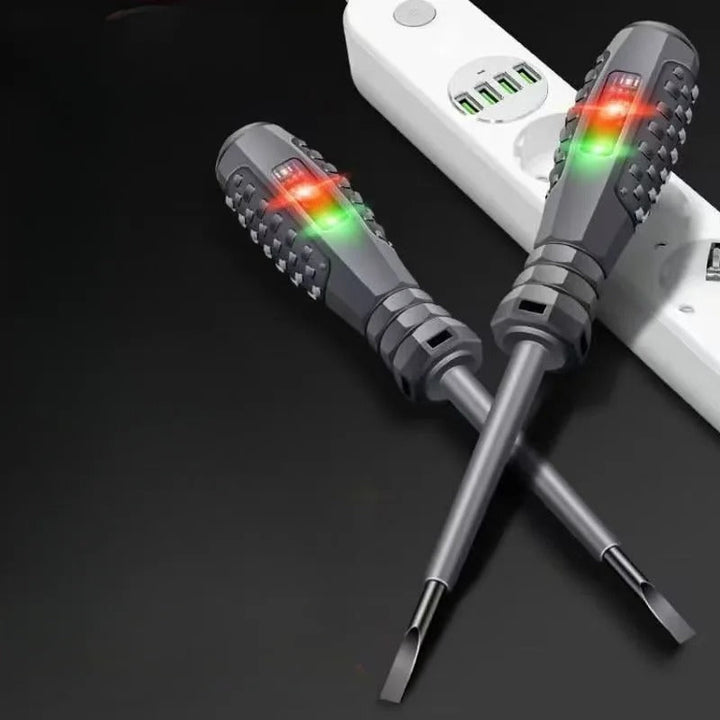 Magnetic screwdriver and test pen | Precision tool with double function | Bowlift