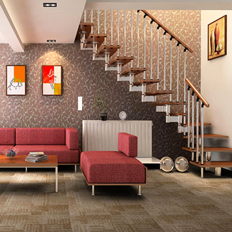 BowLift | Living Spaces Square Vinyl Flooring Peel and Stick Fabric Look PVC Floor Covering