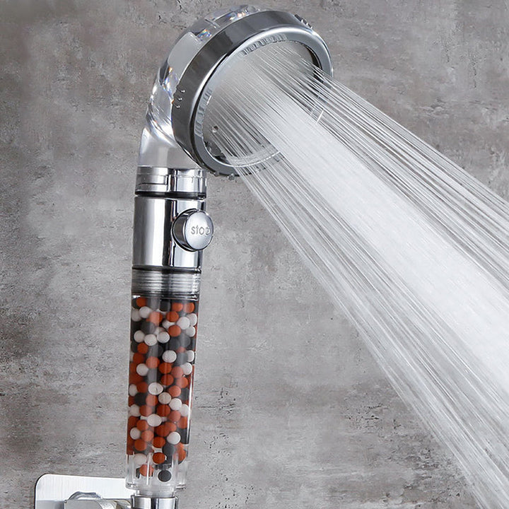 BowLift | Handheld shower head with catalyst water filtration wall-mounted shower head