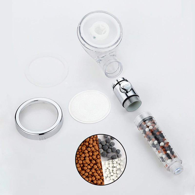 BowLift | Handheld shower head with catalyst water filtration wall-mounted shower head
