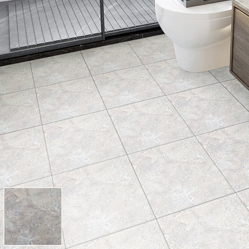 BowLift | Square Bathroom PVC Flooring 12" x 12" x 0.07 mm Peel and Stick Vinyl Flooring