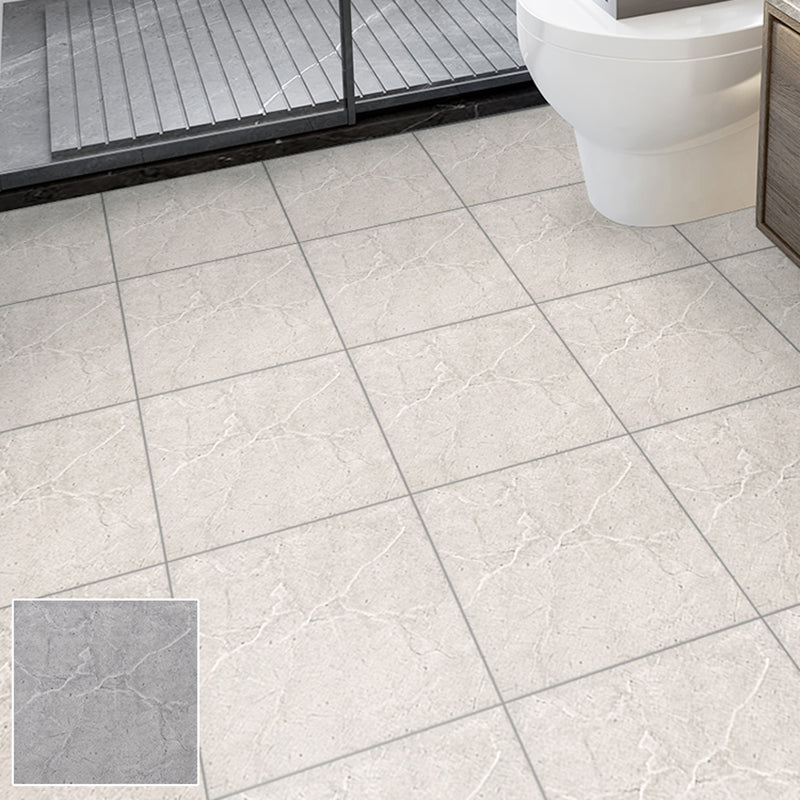 BowLift | Square Bathroom PVC Flooring 12" x 12" x 0.07 mm Peel and Stick Vinyl Flooring