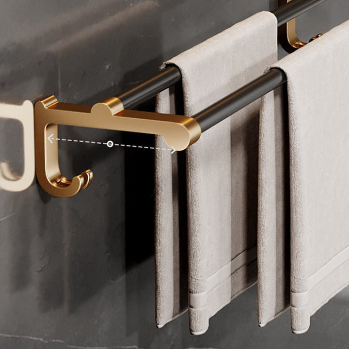 BowLift | Modern black bath accessory set towel bar bathroom accessory set
