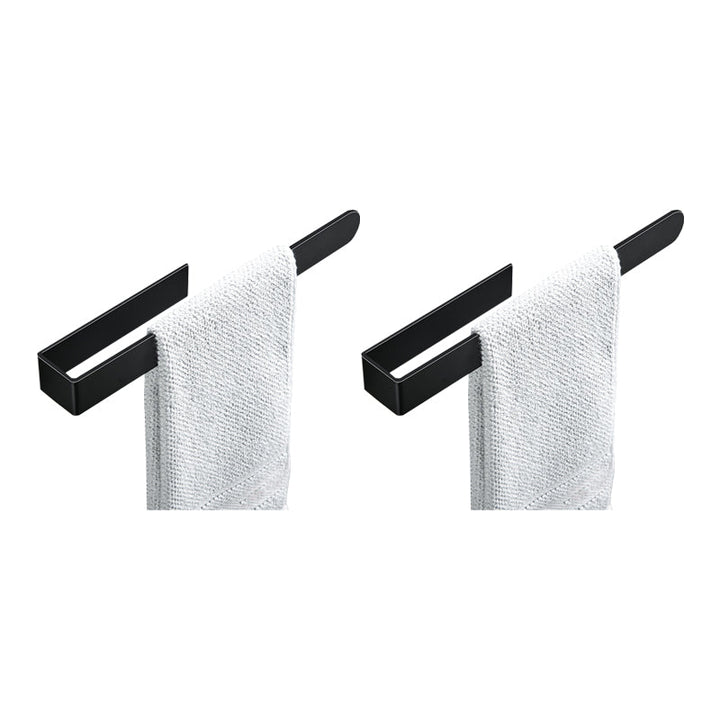 BowLift | Modern Towel Ring Bathroom Hardware Set Stainless Steel/Black Bath Hardware Set