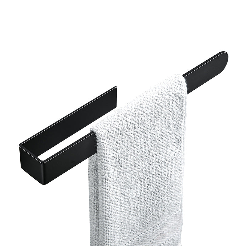 BowLift | Modern Towel Ring Bathroom Hardware Set Stainless Steel/Black Bath Hardware Set
