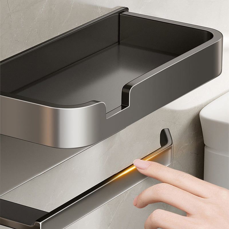 BowLift | Modern Style Aluminum Single Bathroom Accessory Set Paper Holder