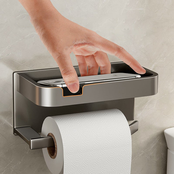 BowLift | Modern Style Aluminum Single Bathroom Accessory Set Paper Holder