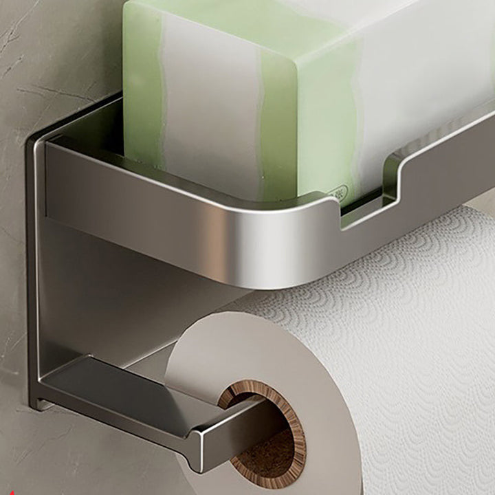 BowLift | Modern Style Aluminum Single Bathroom Accessory Set Paper Holder