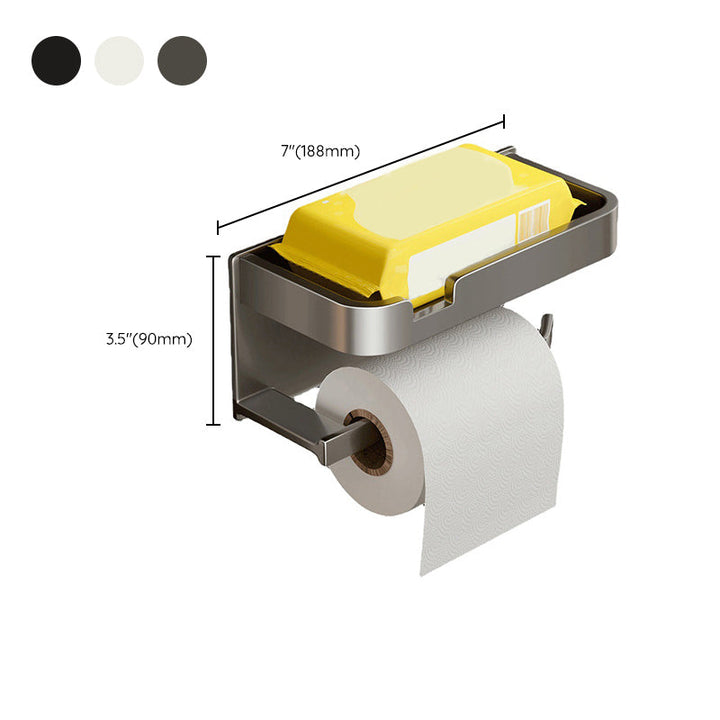 BowLift | Modern Style Aluminum Single Bathroom Accessory Set Paper Holder