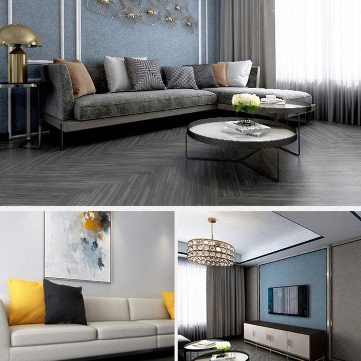 BowLift | Square Edge Vinyl Floor Living Rooms PVC Flooring with Peel & Stick
