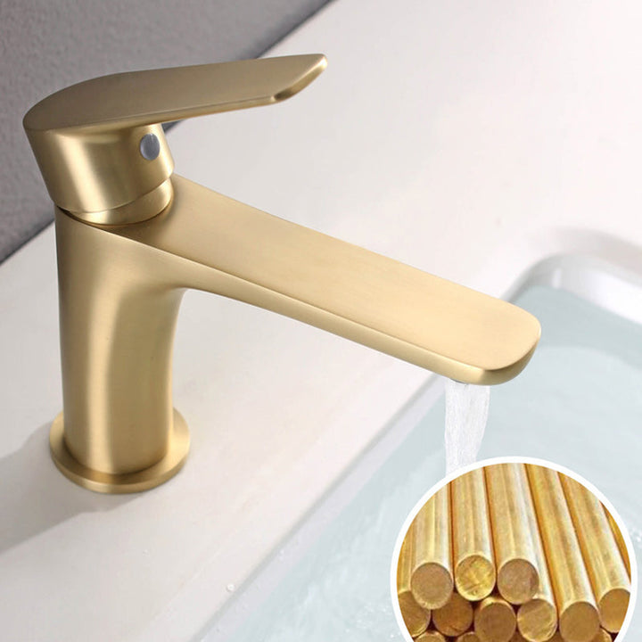 BowLift | Light Luxury Basin Faucet with Lever Handle Single Hole Bathroom Faucet