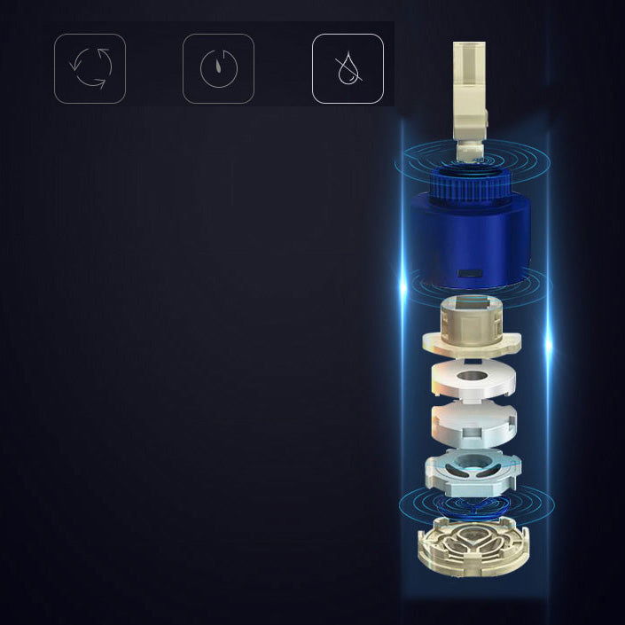 BowLift | Cubic Basin Faucet Simple Low Arc Bathroom Faucet with 1 Hole