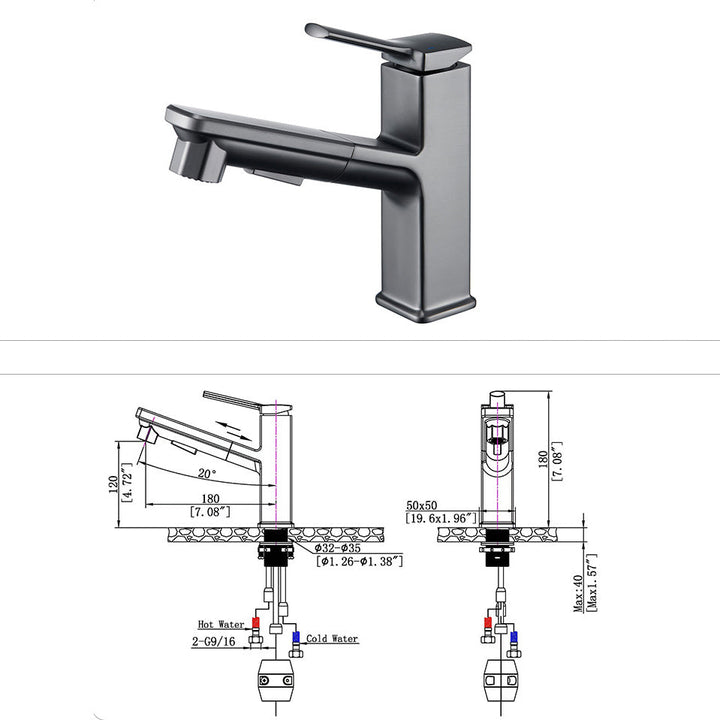 BowLift | Modern Vessel Faucet Copper Solid Color Single Handle Vessel Faucet