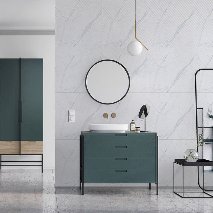 BowLift | Modern Square Wallpaper Single Tile PVC Peel & Stick Subway Tile for Shower