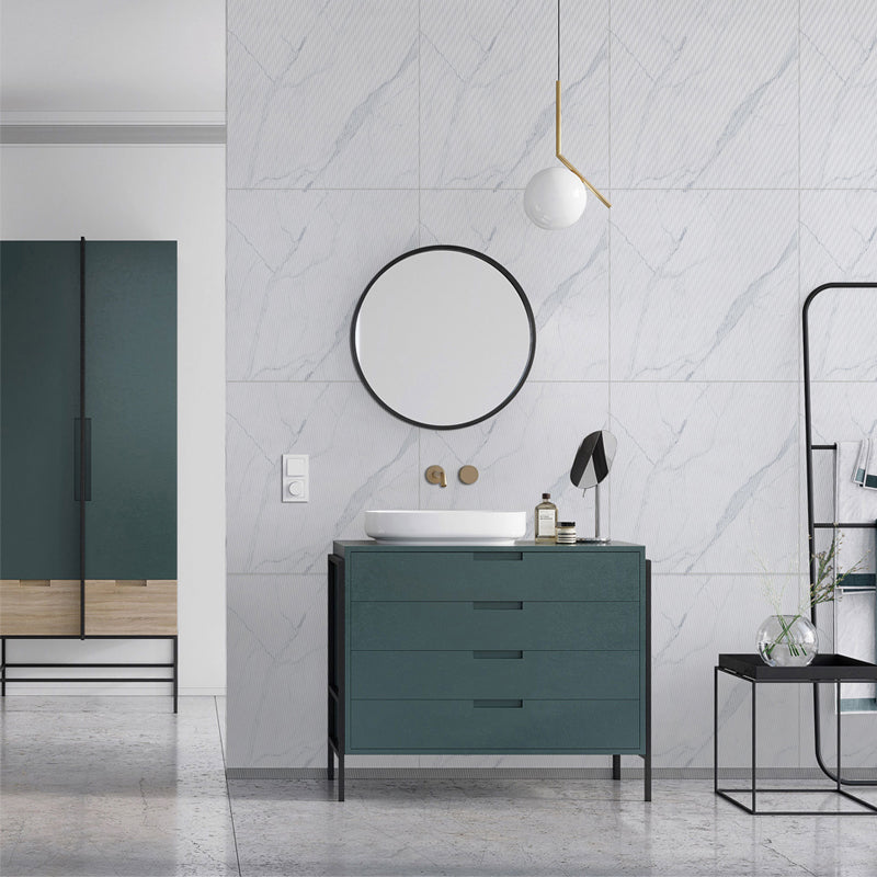 BowLift | Modern Square Wallpaper Single Tile PVC Peel & Stick Subway Tile for Shower