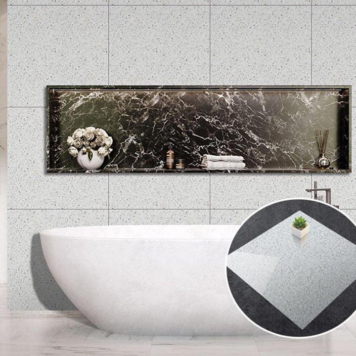 BowLift | Modern Square Wallpaper Single Tile PVC Peel & Stick Subway Tile for Shower