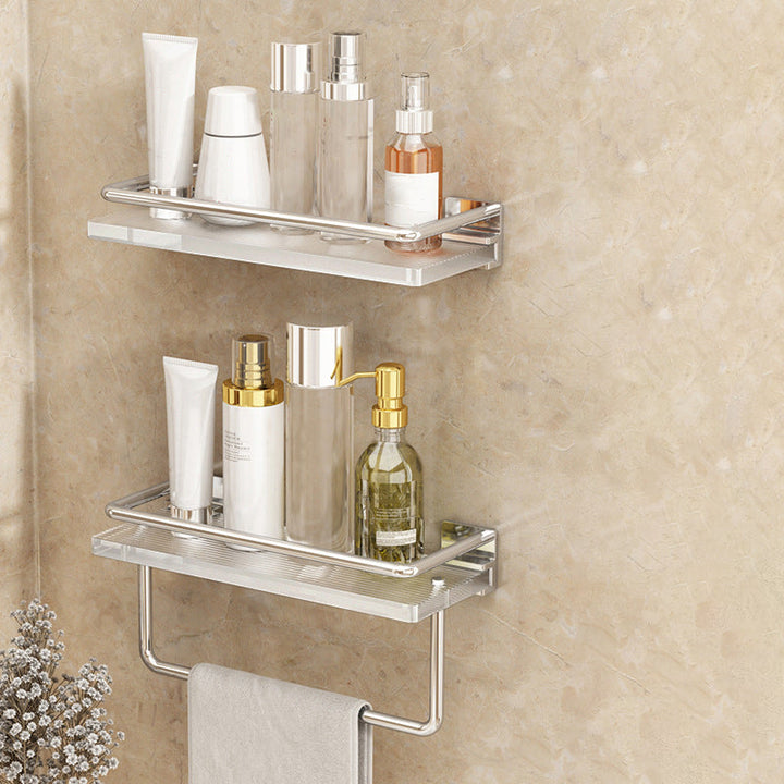 BowLift | Modern Silver/Gold Bathroom Hardware Set Bathroom Shelf Bathroom Set