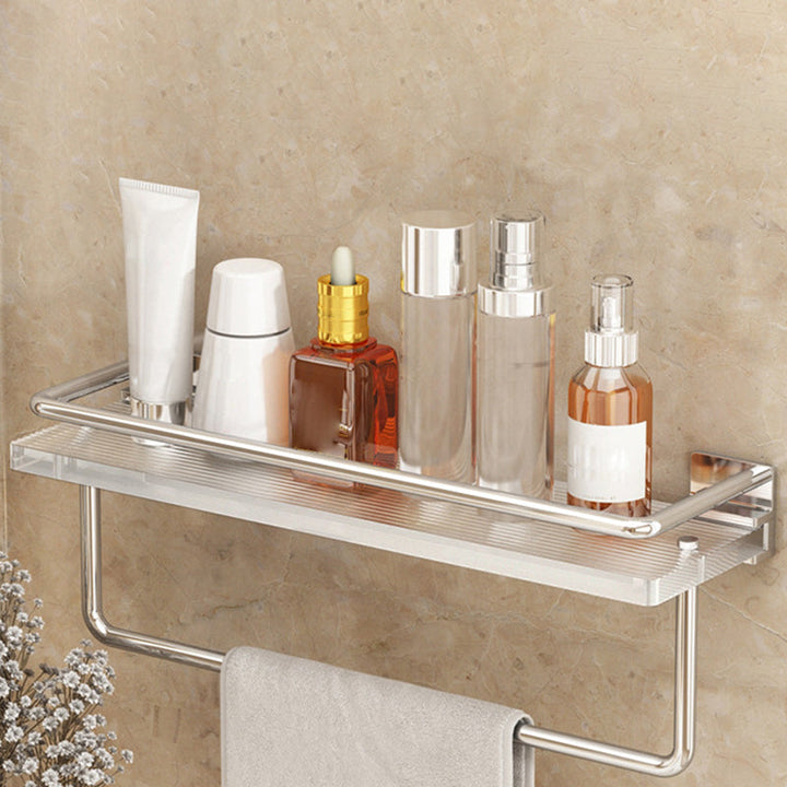 BowLift | Modern Silver/Gold Bathroom Hardware Set Bathroom Shelf Bathroom Set