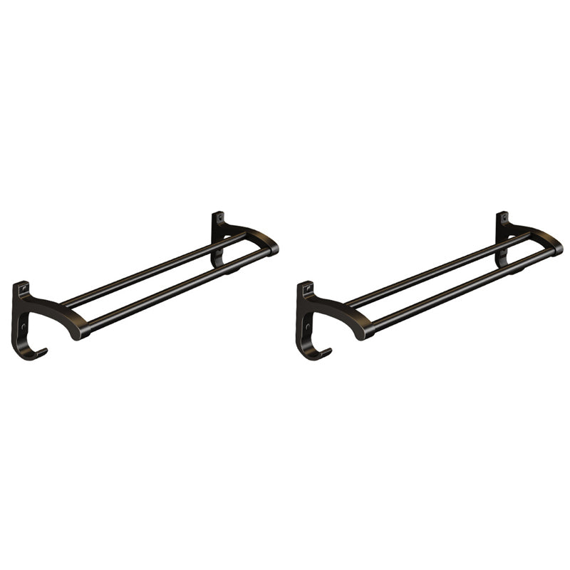 BowLift | Modern black metal bath hardware set towel bar bathroom hardware set
