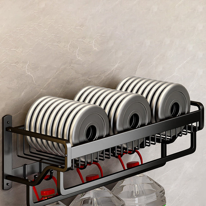 BowLift | Modern black metal bath hardware set towel bar bathroom hardware set