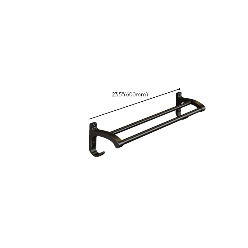 BowLift | Modern black metal bath hardware set towel bar bathroom hardware set