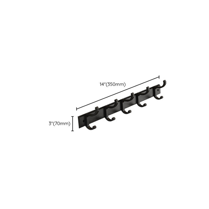 BowLift | Modern black metal bath hardware set towel bar bathroom hardware set