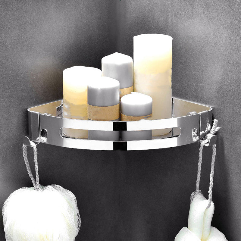 BowLift | Modern Bathroom Hardware Set Silver Bathroom Shelf Bathroom Hardware Set