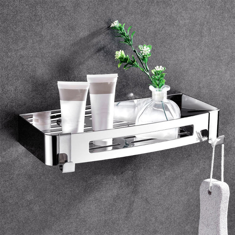 BowLift | Modern Bathroom Hardware Set Silver Bathroom Shelf Bathroom Hardware Set