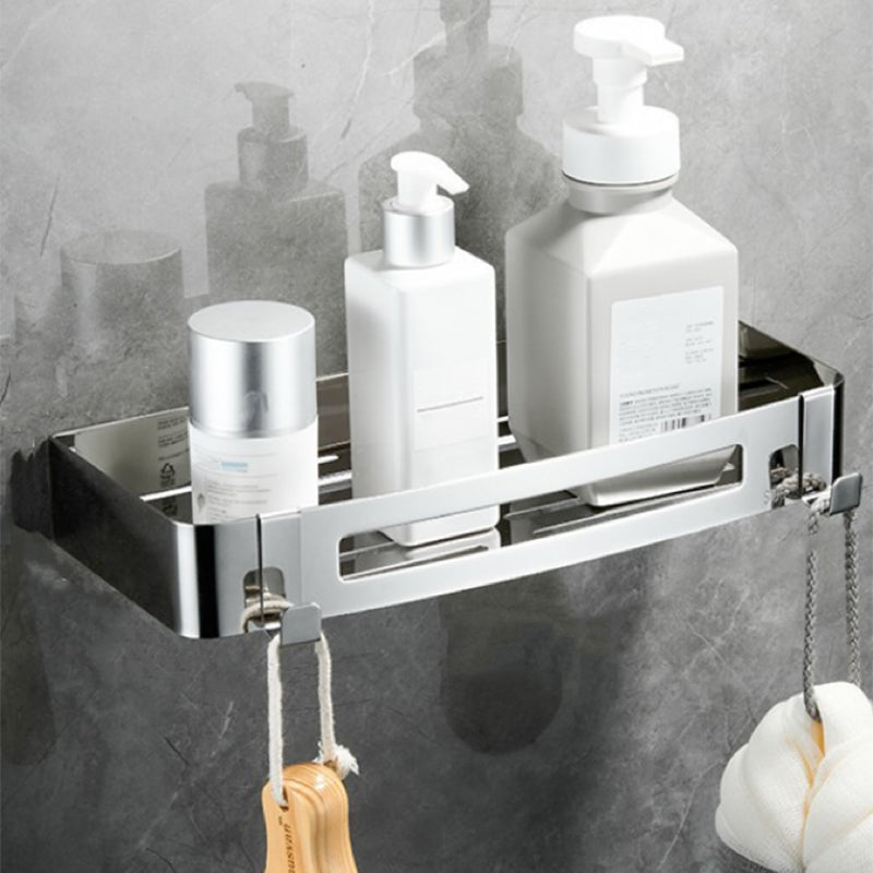 BowLift | Modern Bathroom Hardware Set Silver Bathroom Shelf Bathroom Hardware Set