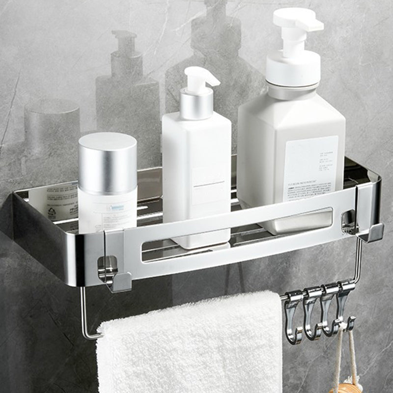 BowLift | Modern Bathroom Hardware Set Silver Bathroom Shelf Bathroom Hardware Set