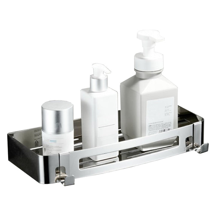 BowLift | Modern Bathroom Hardware Set Silver Bathroom Shelf Bathroom Hardware Set