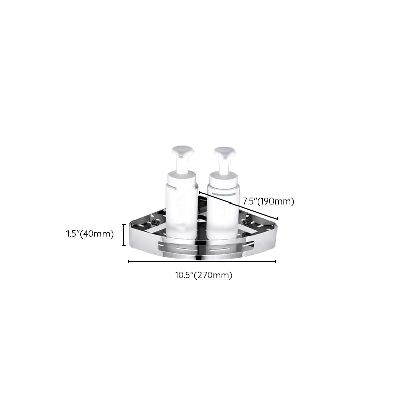 BowLift | Modern Bathroom Hardware Set Silver Bathroom Shelf Bathroom Hardware Set