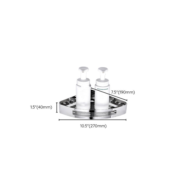 BowLift | Modern Bathroom Hardware Set Silver Bathroom Shelf Bathroom Hardware Set