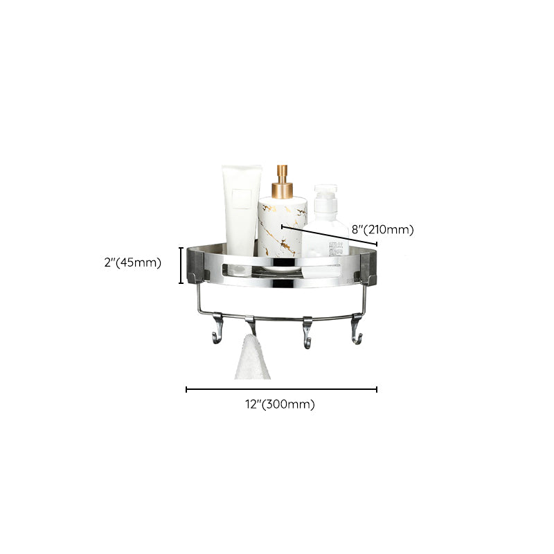 BowLift | Modern Bathroom Hardware Set Silver Bathroom Shelf Bathroom Hardware Set
