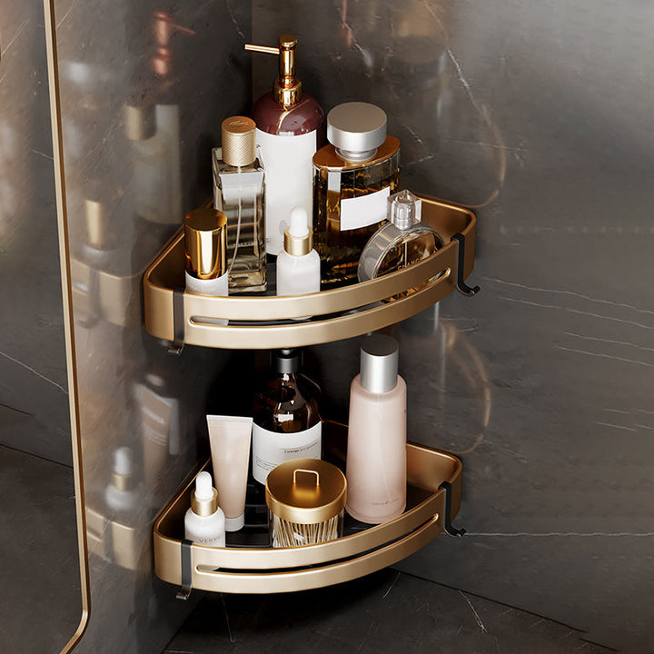 BowLift | Modern Gold Bathroom Accessories Set Bathroom Shelf Bathroom Accessories Set