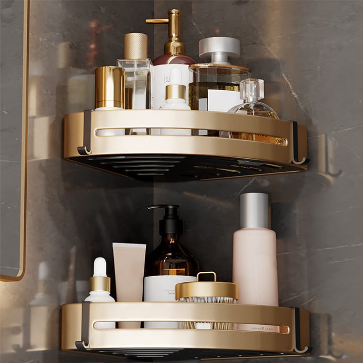 BowLift | Modern Gold Bathroom Accessories Set Bathroom Shelf Bathroom Accessories Set