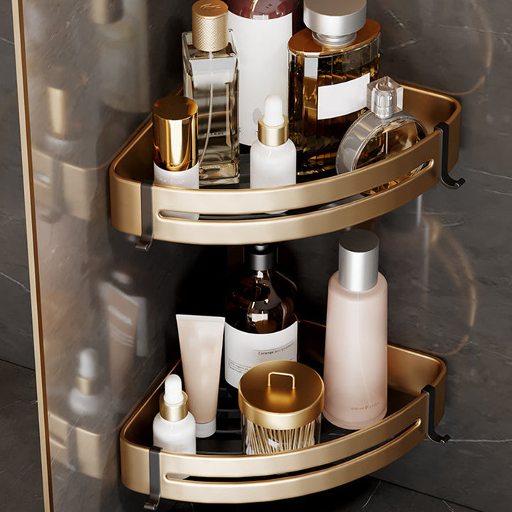 BowLift | Modern Gold Bathroom Accessories Set Bathroom Shelf Bathroom Accessories Set