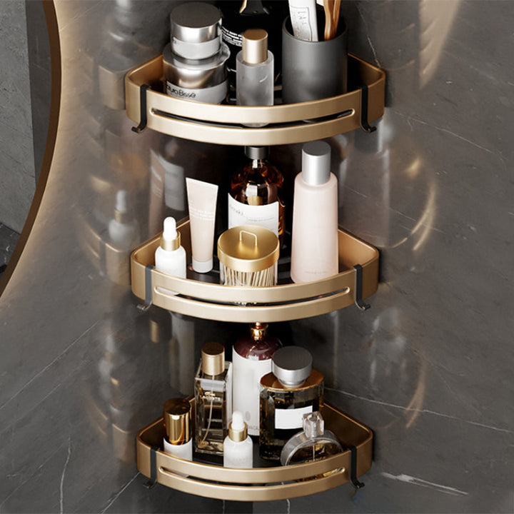 BowLift | Modern Gold Bathroom Accessories Set Bathroom Shelf Bathroom Accessories Set